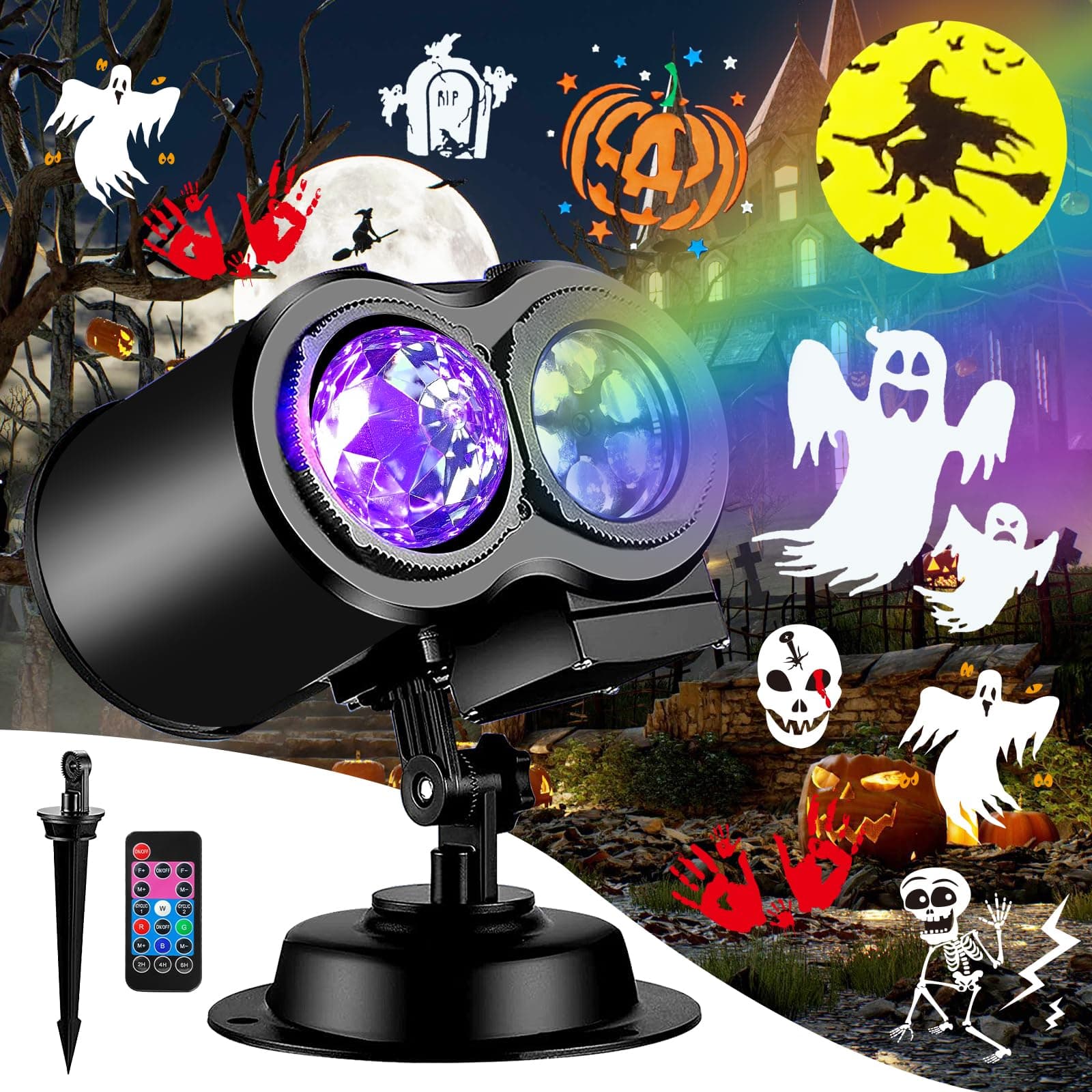 best halloween light projectors
