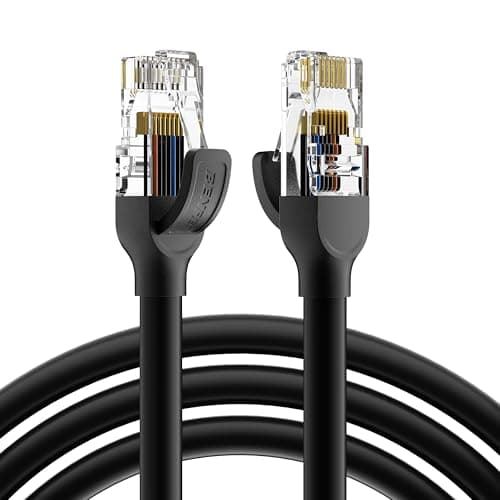 BENFEI Cat 6 Ethernet Cable 6.6ft, 250MHz 10Gbps Network Cable, RJ45 LAN Cable for 10/100/1000/10000 Mbps Network, Compatible with Router, Modem, Gaming Console, Streaming Devices, Laptop, PC