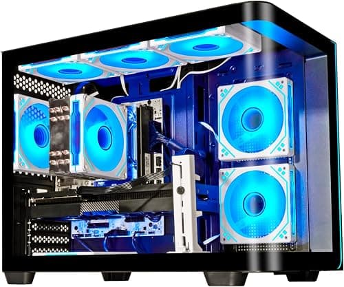 Gaming Desktop PC, Ryzen 7 9800X3D, RTX 5070 12GB, 1TB NVMe SSD | 16GB DDR5 RAM, WiFi 6, High-Performance Gaming Computer for AAA Games, Streaming, Video Editing